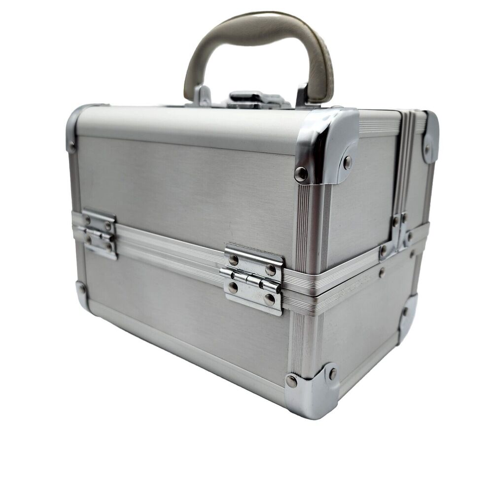Professional Small Makeup Train Case Jewelry Box … - image 3